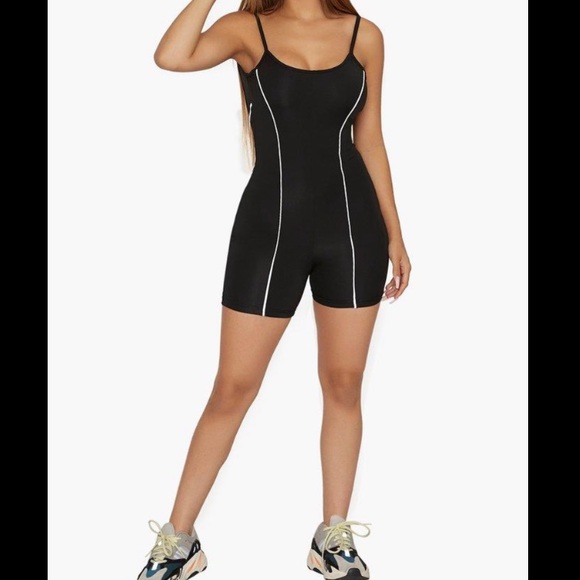 HONEYBUM REFLECTIVE STRIPE ROMPER - Picture 2 of 4